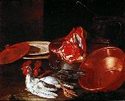 Cristoforo Munari vasellame di coccio e di peltro oil painting artist